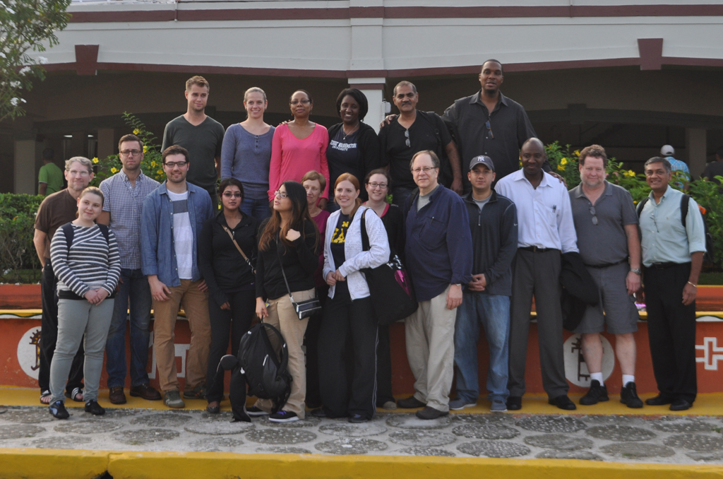 group photo in guyana