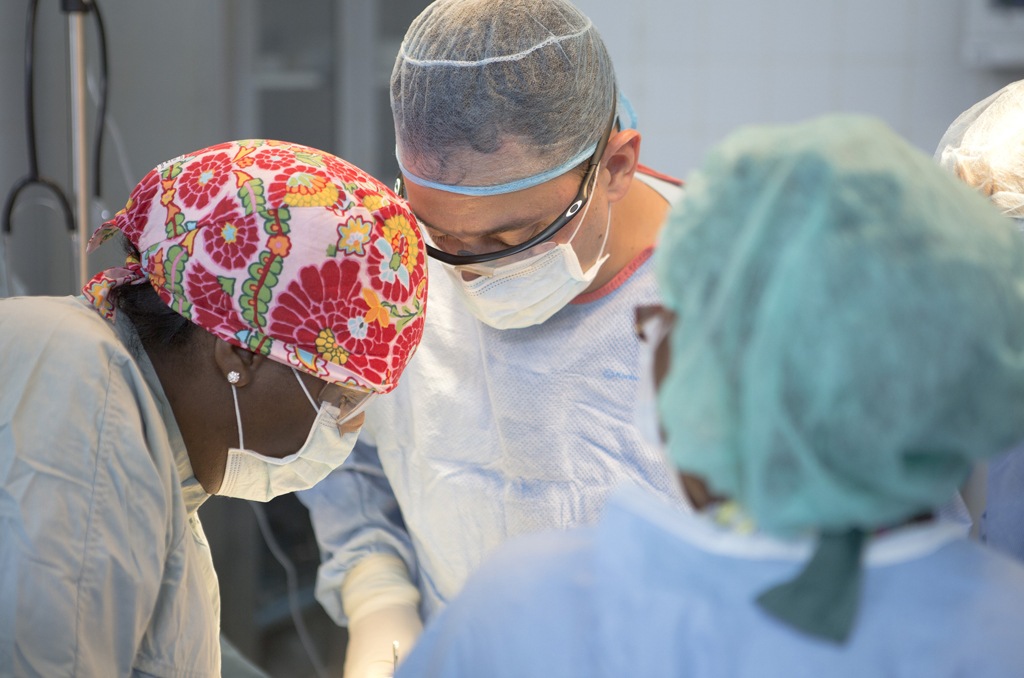 Surgeons in the operating room