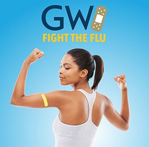 Woman flexing her muscles 