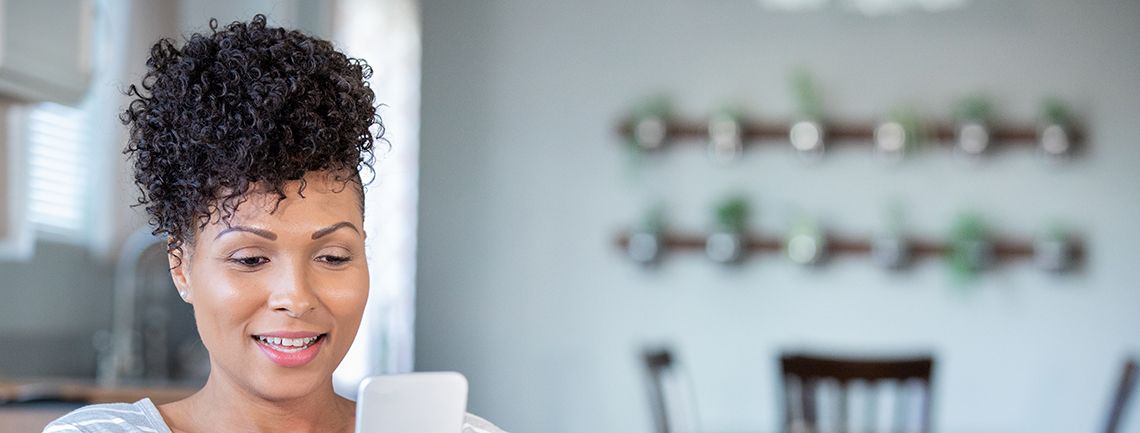 Woman on a virtual call