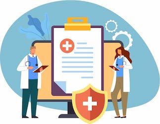 provider reviewing medical history