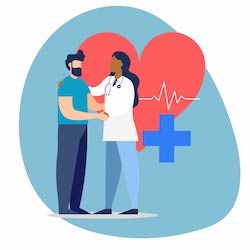 patient and provider illustration