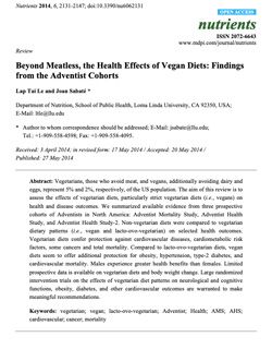 beyond meatless... article preview
