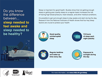 Flyer about sleep