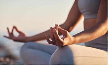 person meditating