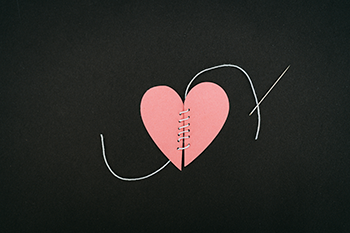 heart sewed back together