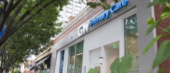 Exterior of GW Primary Care Bethesda on Arlington Road